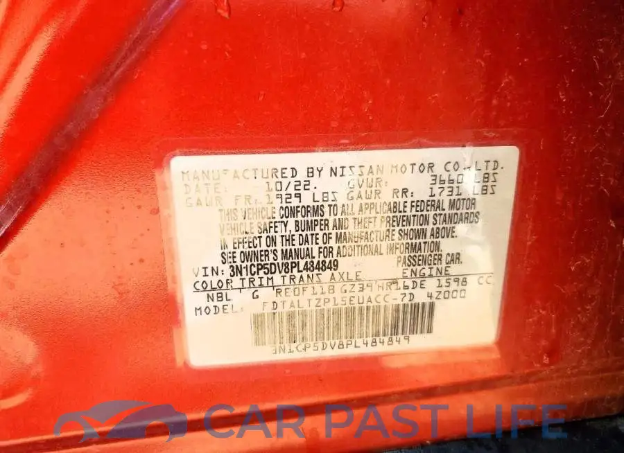 3N1CP5DV8PL484849# 12