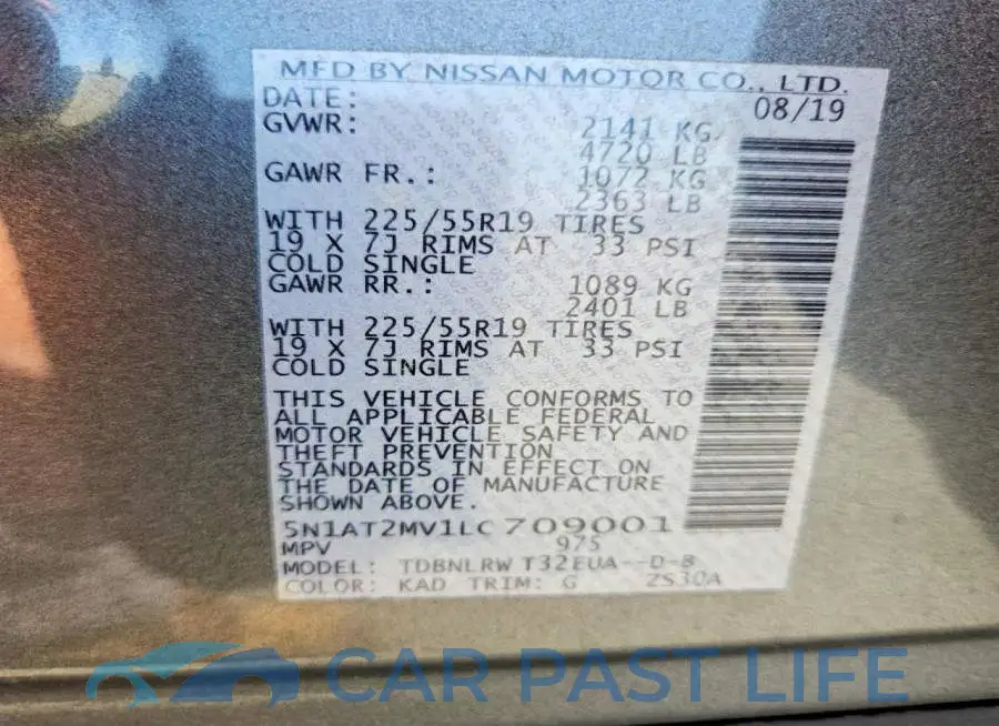 5N1AT2MV1LC709001# 14
