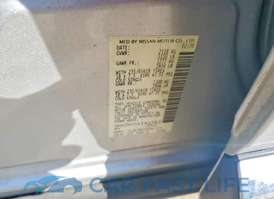 5N1AZ2AJ7LN141762# 13