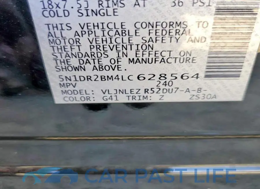 5N1DR2BM4LC628564# 14