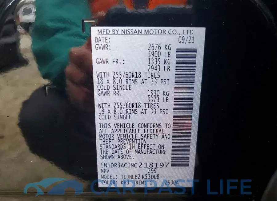 5N1DR3AC0NC218197# 13