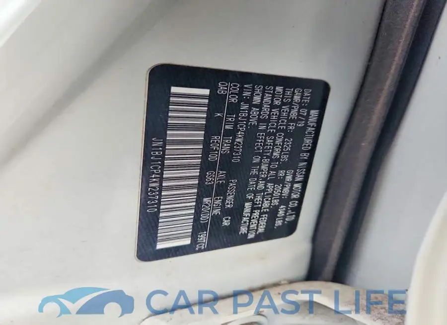 JN1BJ1CP4KW237310# 12