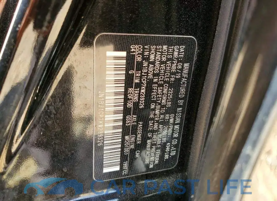 JN1BJ1CP7KW239326# 13