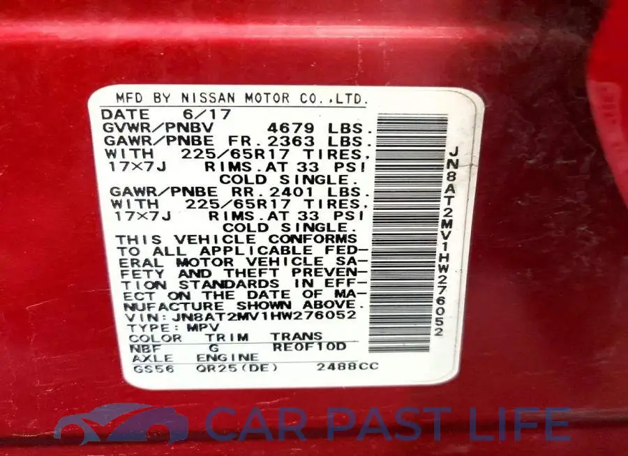 JN8AT2MV1HW276052# 13