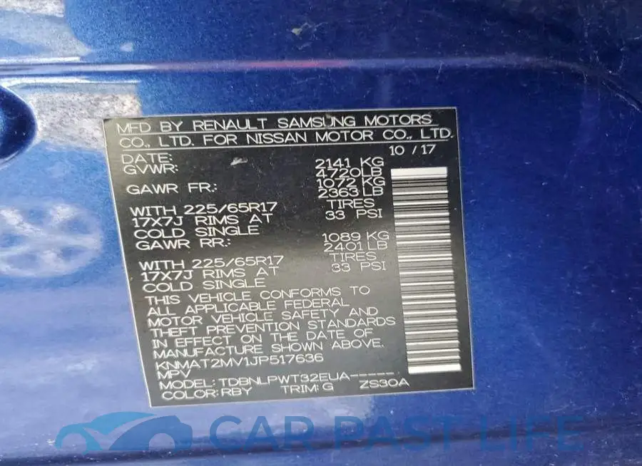 KNMAT2MV1JP517636# 12
