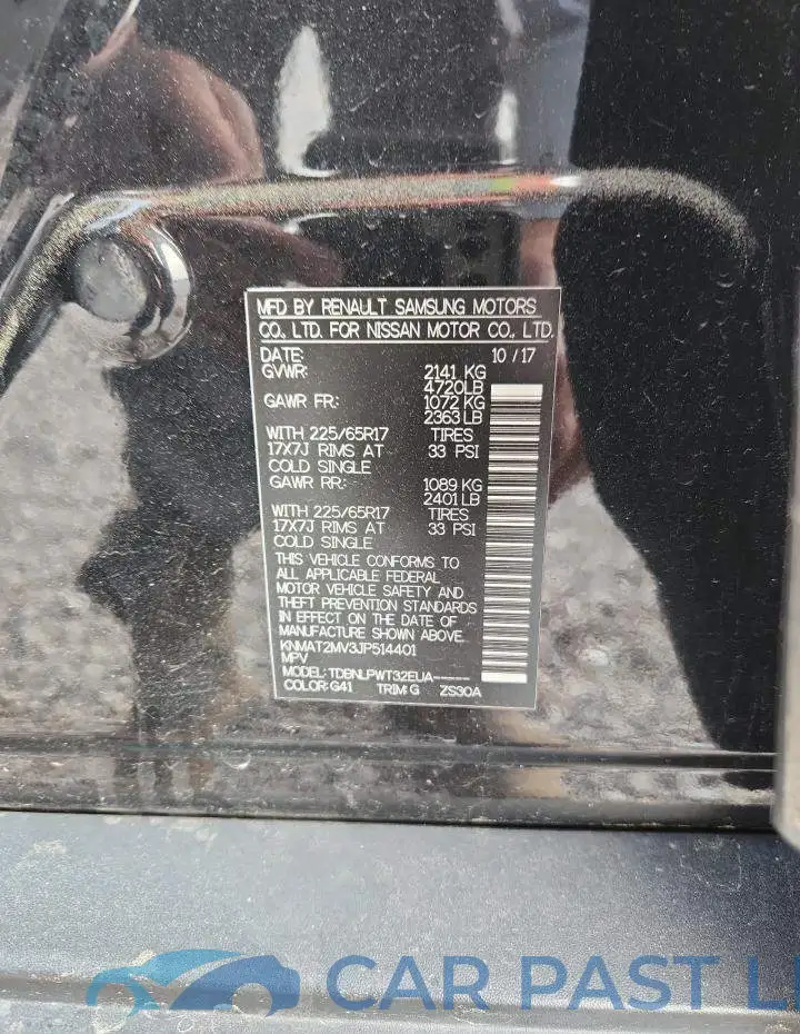KNMAT2MV3JP514401# 14
