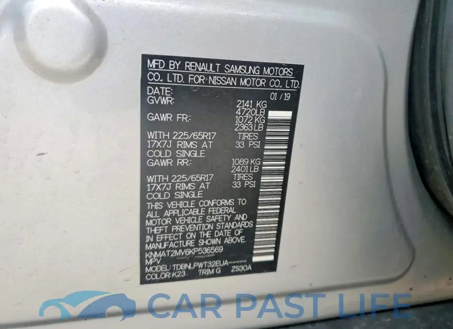 KNMAT2MV6KP536569# 13