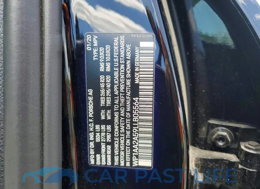 WP1AA2A59LLB05564# 13