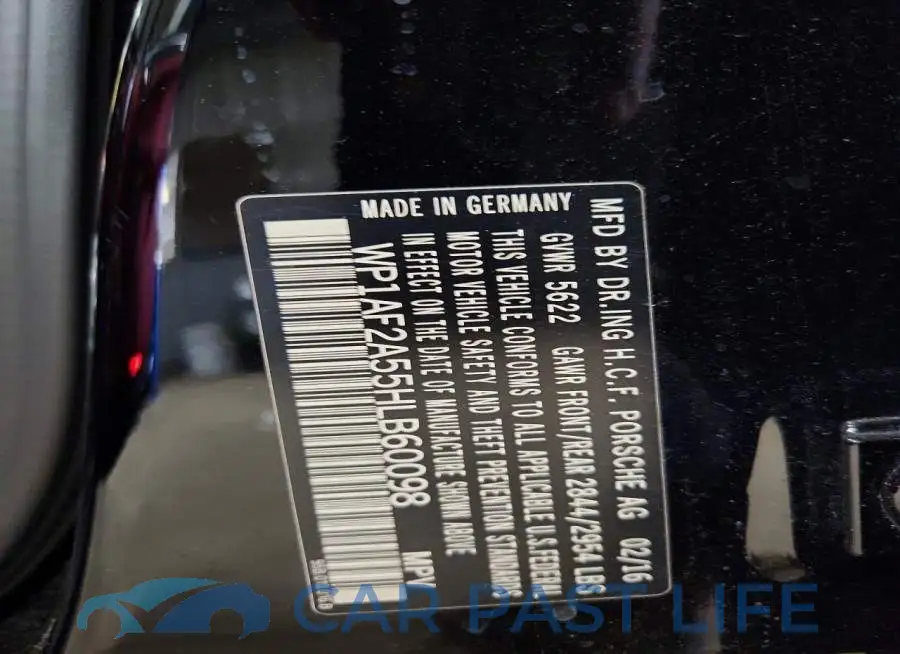 WP1AF2A55HLB60098# 13