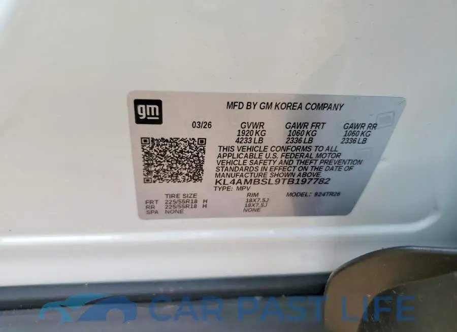 KL4AMBSL9TB197782# 12