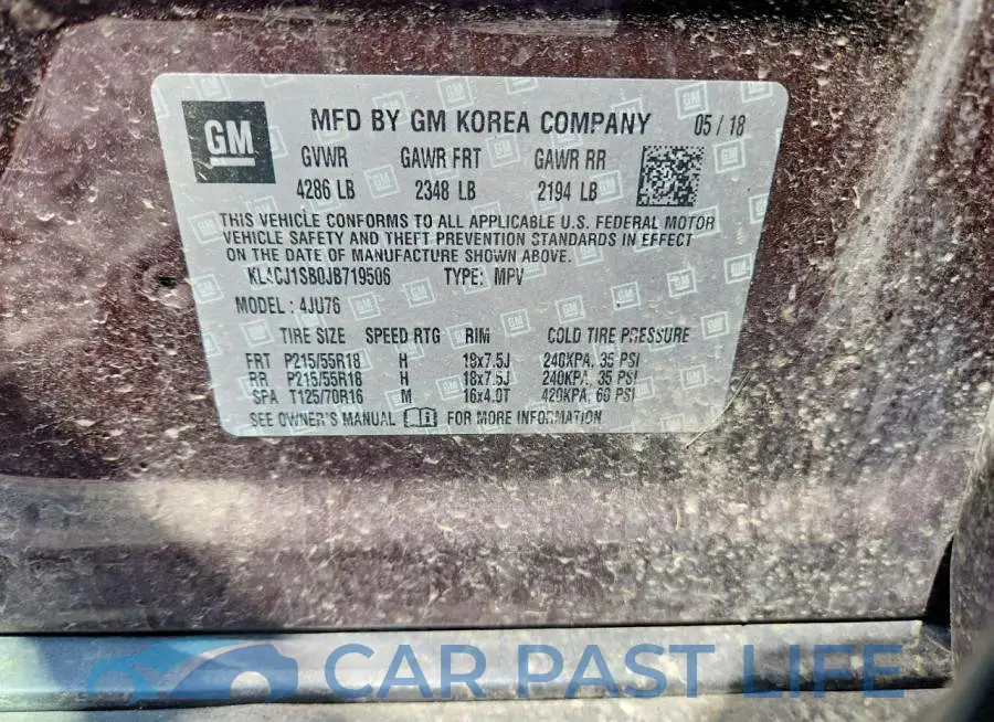 KL4CJ1SB0JB719506# 13