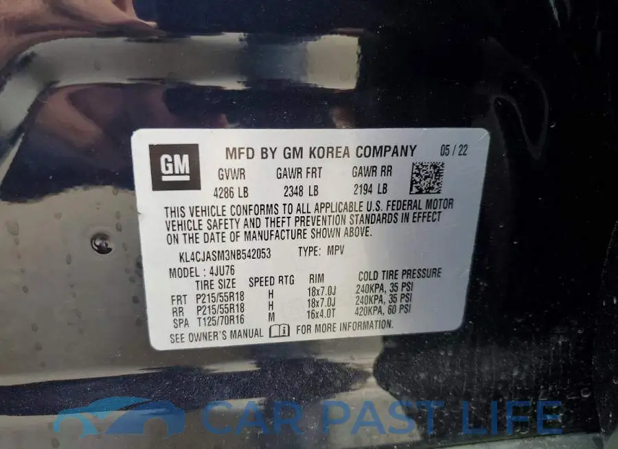KL4CJASM3NB542053# 13