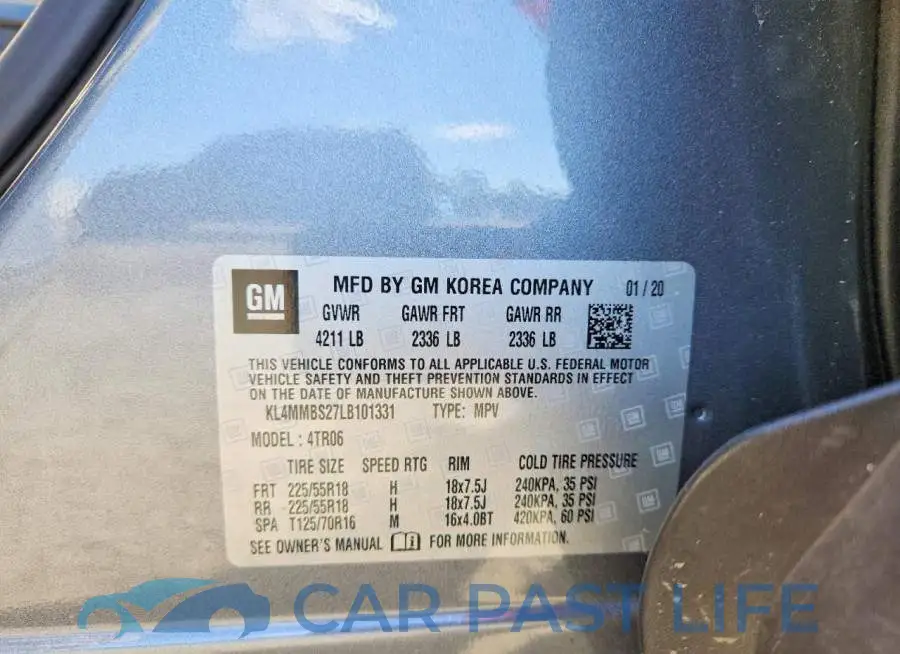 KL4MMBS27LB101331# 13