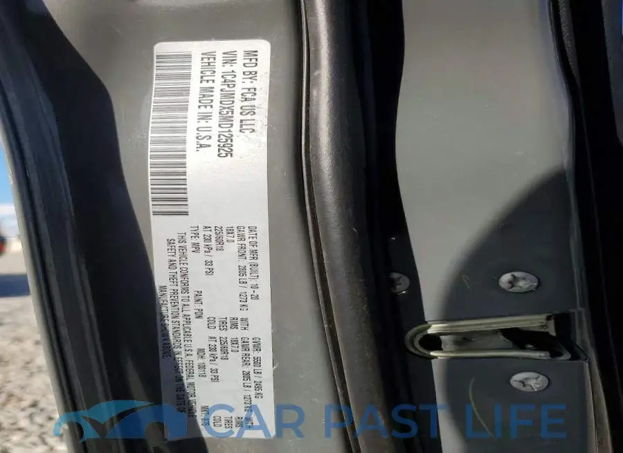 1C4PJMDX5MD125925# 13