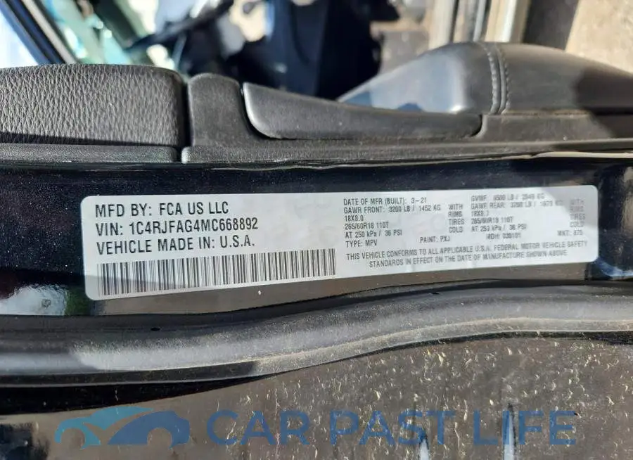 1C4RJFAG4MC668892# 14