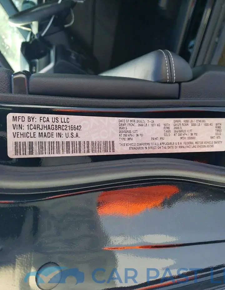 1C4RJHAG8RC216642# 14