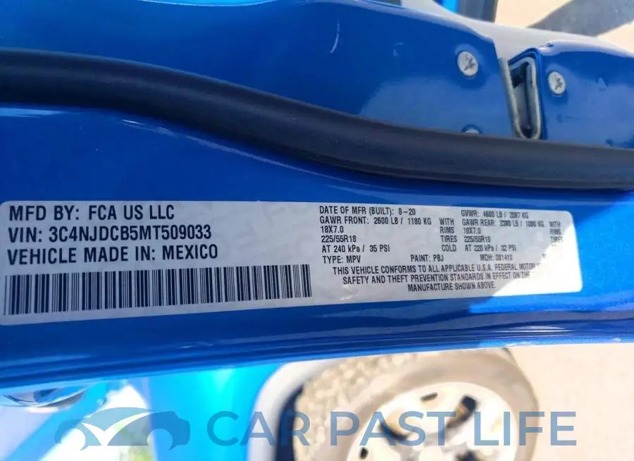3C4NJDCB5MT509033# 13