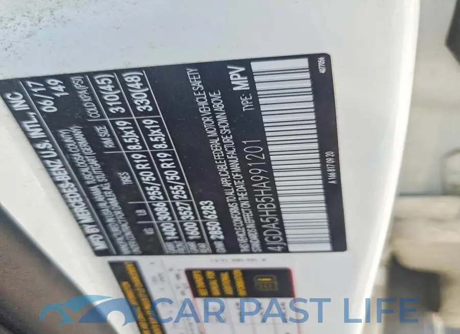 4JGDA5HB5HA991201# 12