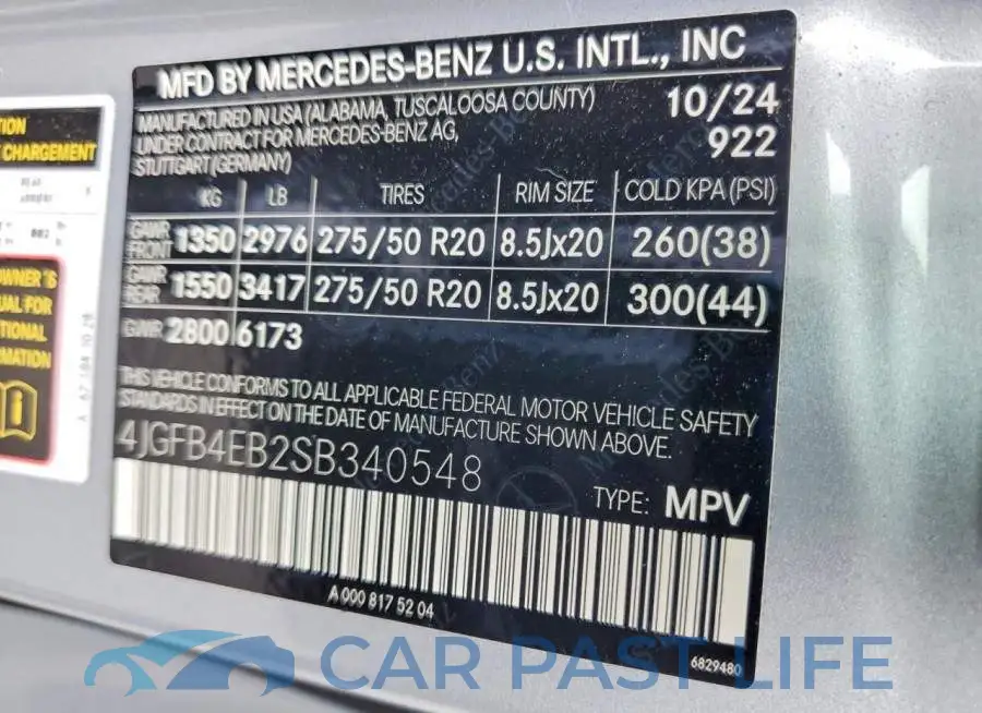 4JGFB4EB2SB340548# 13