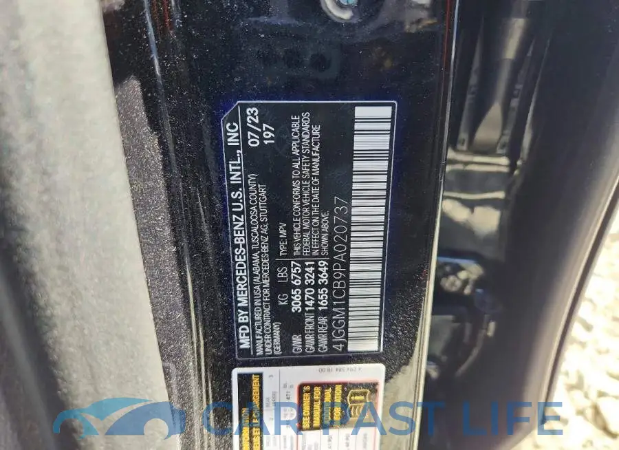 4JGGM1CB9PA020737# 13