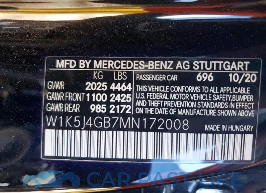 W1K5J4GB7MN172008# 13