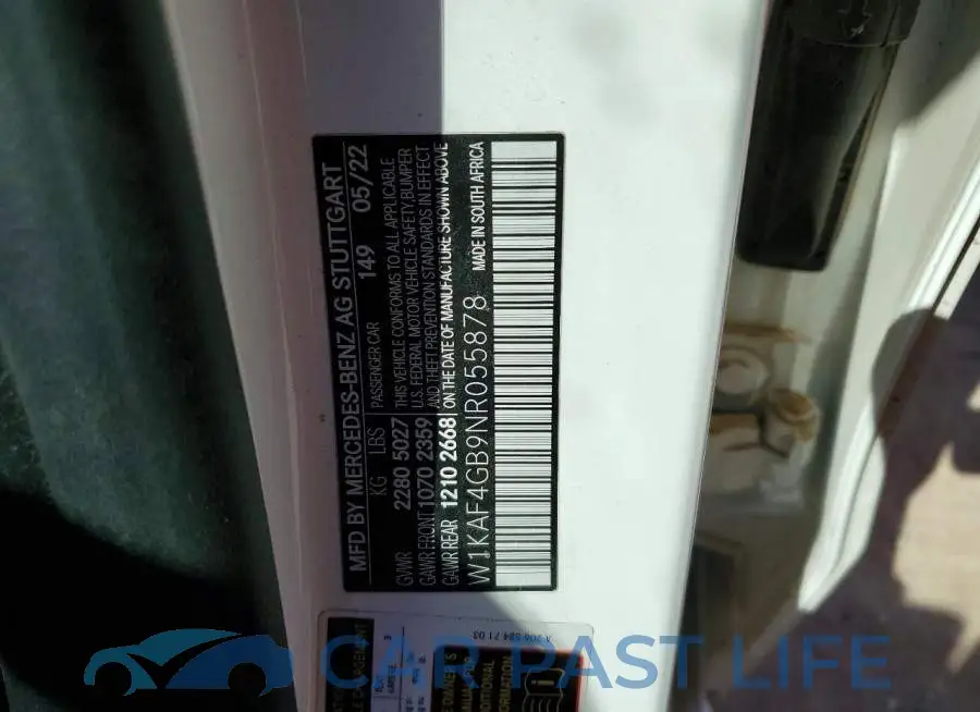 W1KAF4GB9NR055878# 12