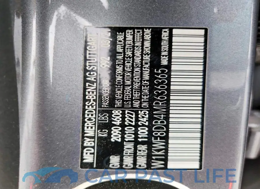 W1KWF8DB4MR636365# 13