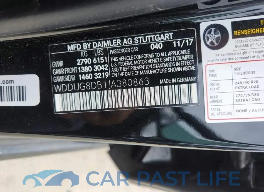 WDDUG8DB1JA380863# 12
