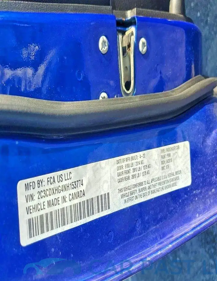 2C3CDXHG4NH153774# 13