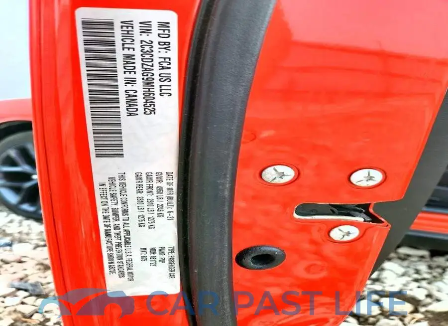2C3CDZAG9MH604525# 12