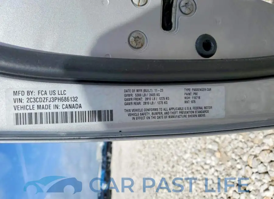 2C3CDZFJ3PH686132# 12