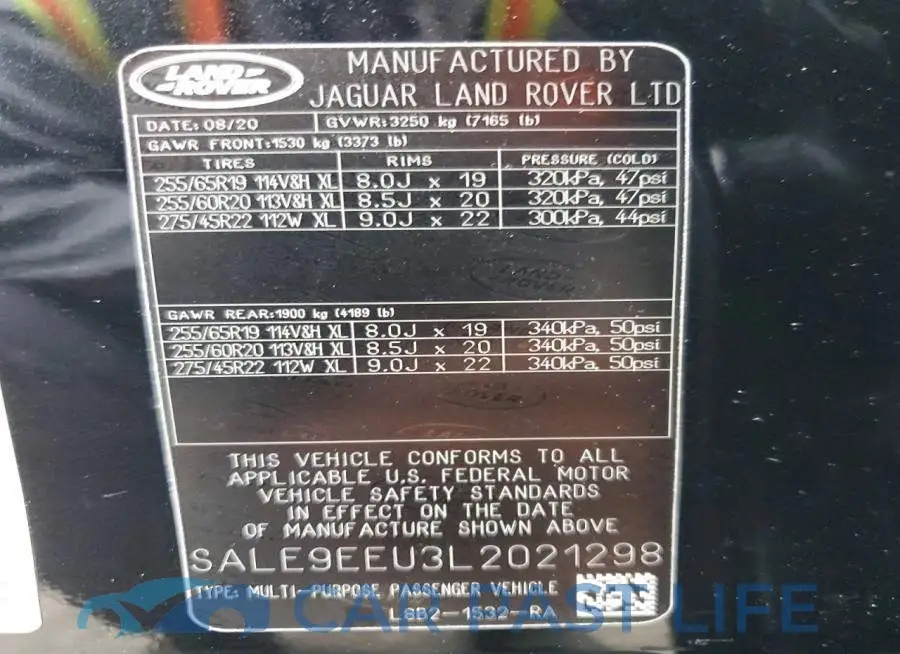 SALE9EEU3L2021298# 13