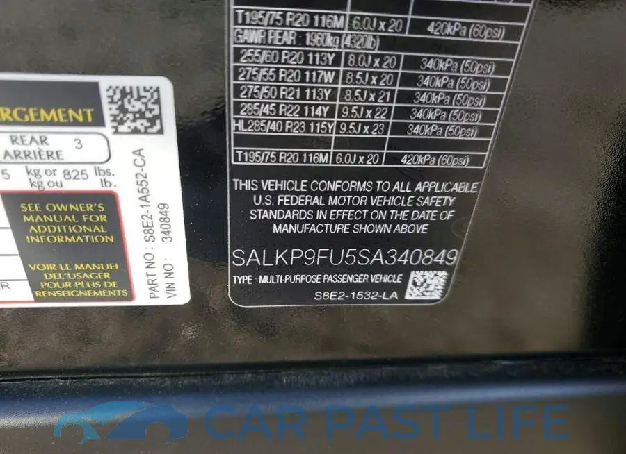 SALKP9FU5SA340849# 13