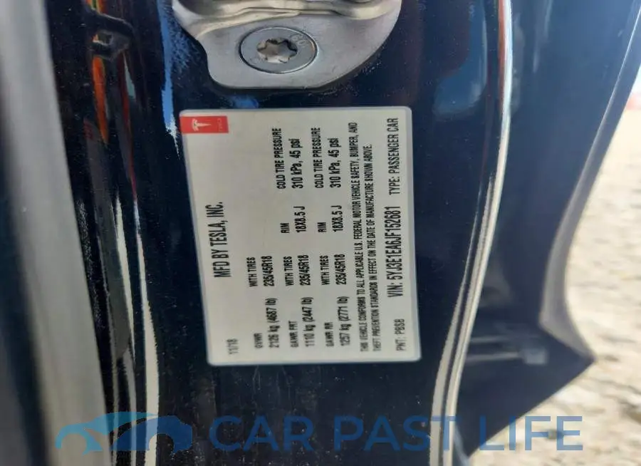 5YJ3E1EA6JF152681# 12