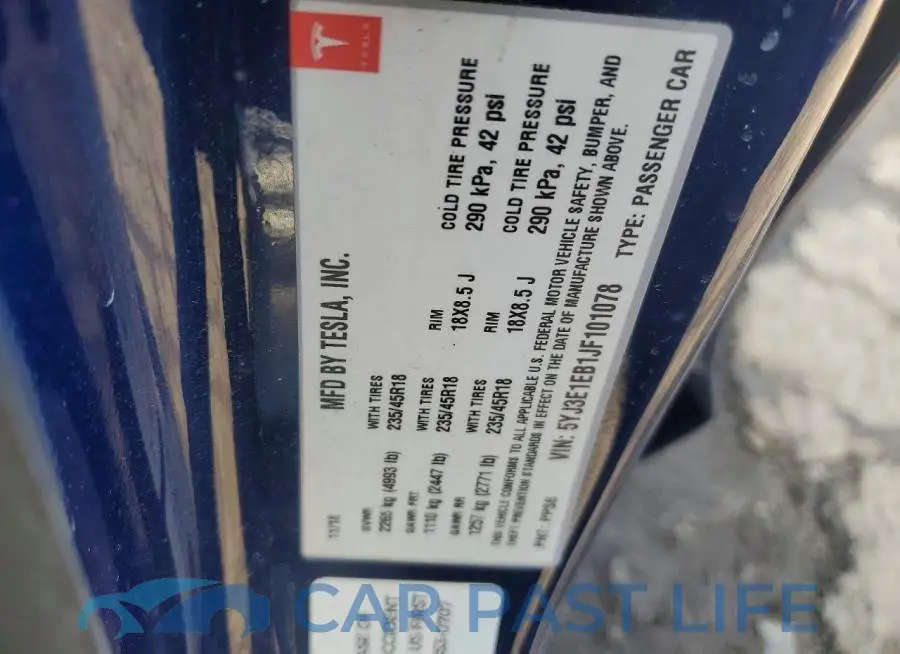 5YJ3E1EB1JF101078# 13