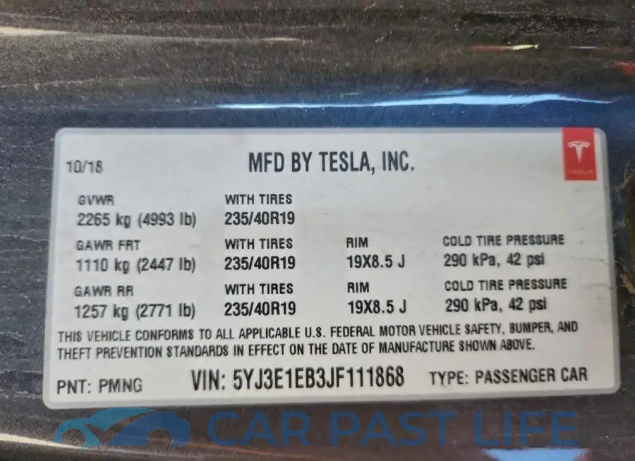 5YJ3E1EB3JF111868# 12