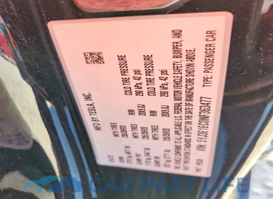 5YJ3E1EC0NF363477# 12