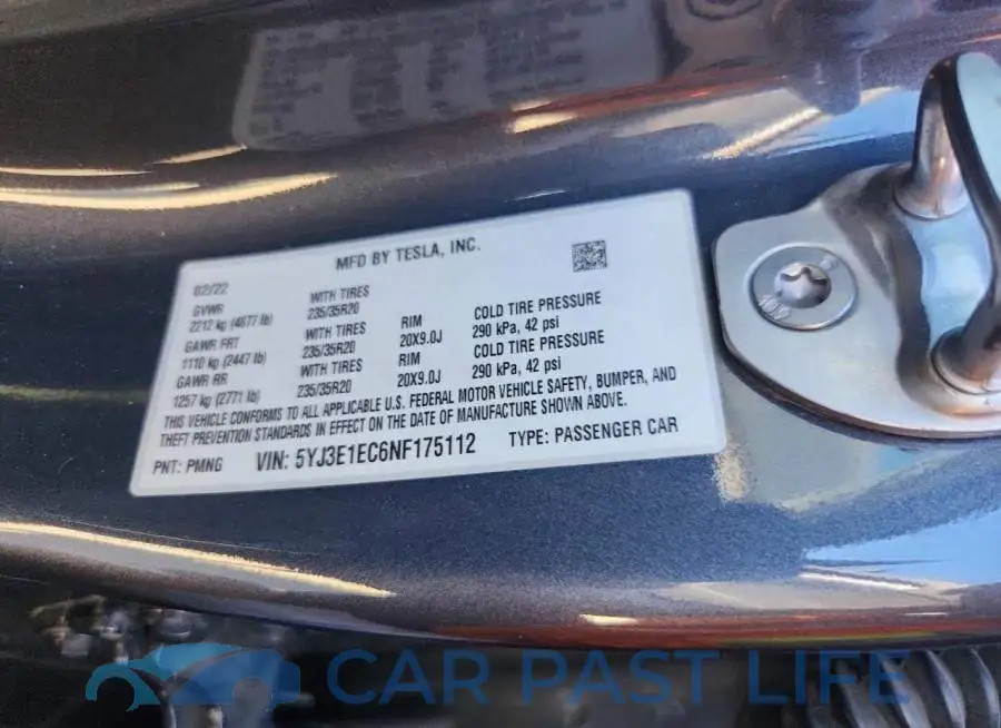 5YJ3E1EC6NF175112# 13