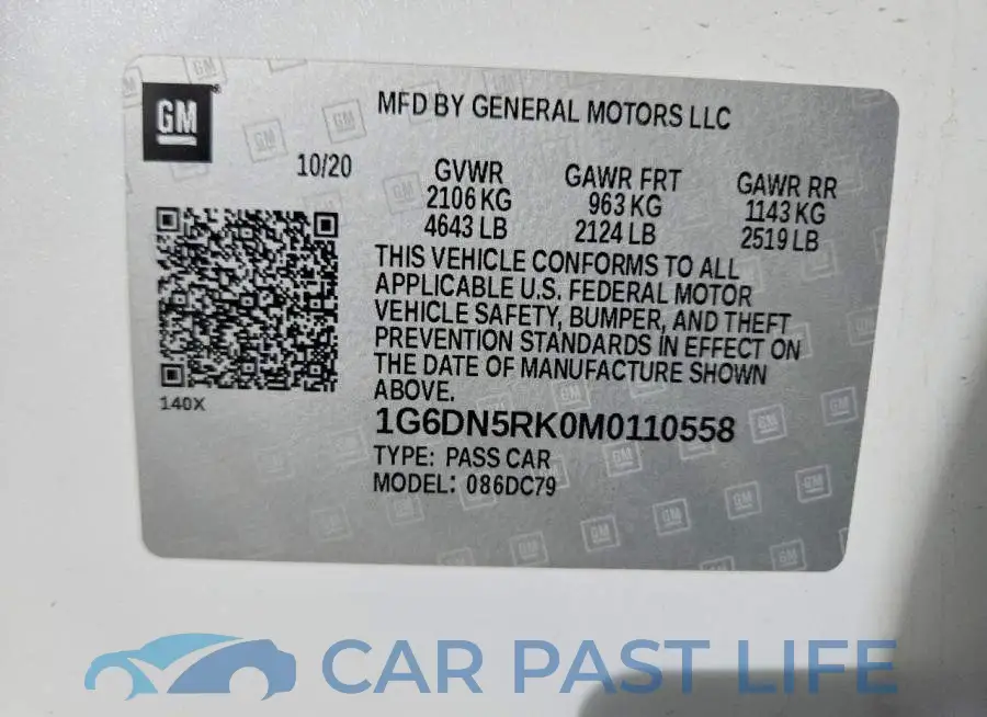 1G6DN5RK0M0110558# 13