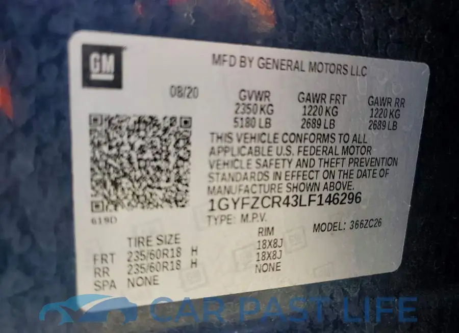 1GYFZCR43LF146296# 12
