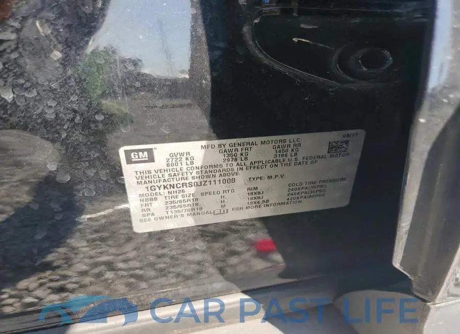 1GYKNCRS0JZ111008# 14