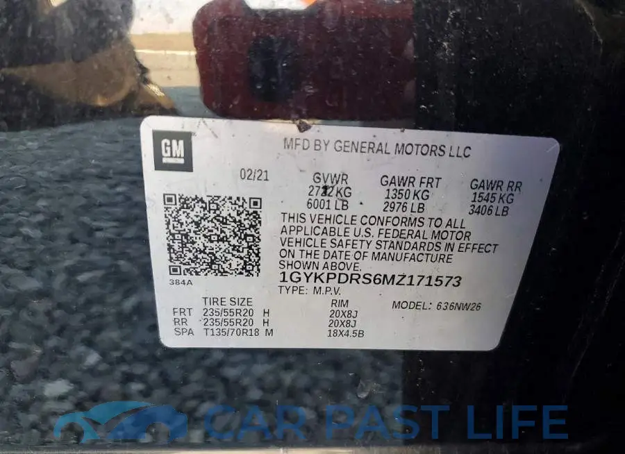 1GYKPDRS6MZ171573# 13