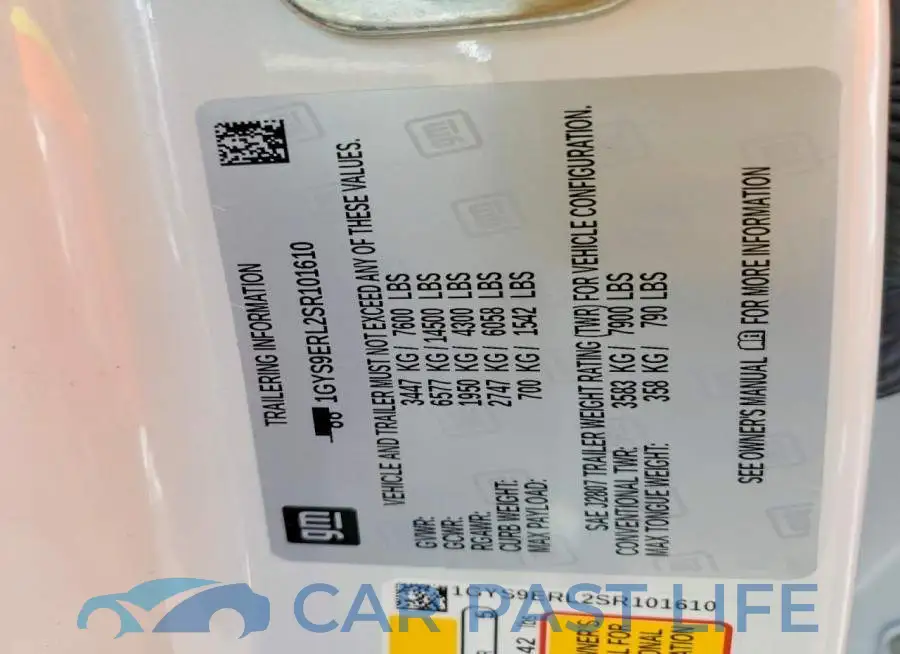 1GYS9ERL2SR101610# 14