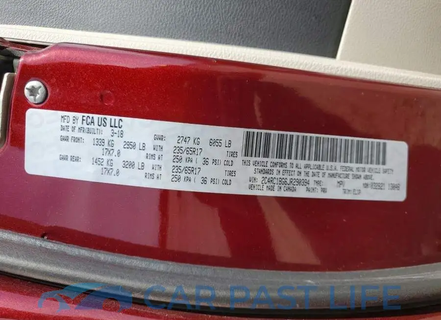2C4RC1BG6JR290394# 13