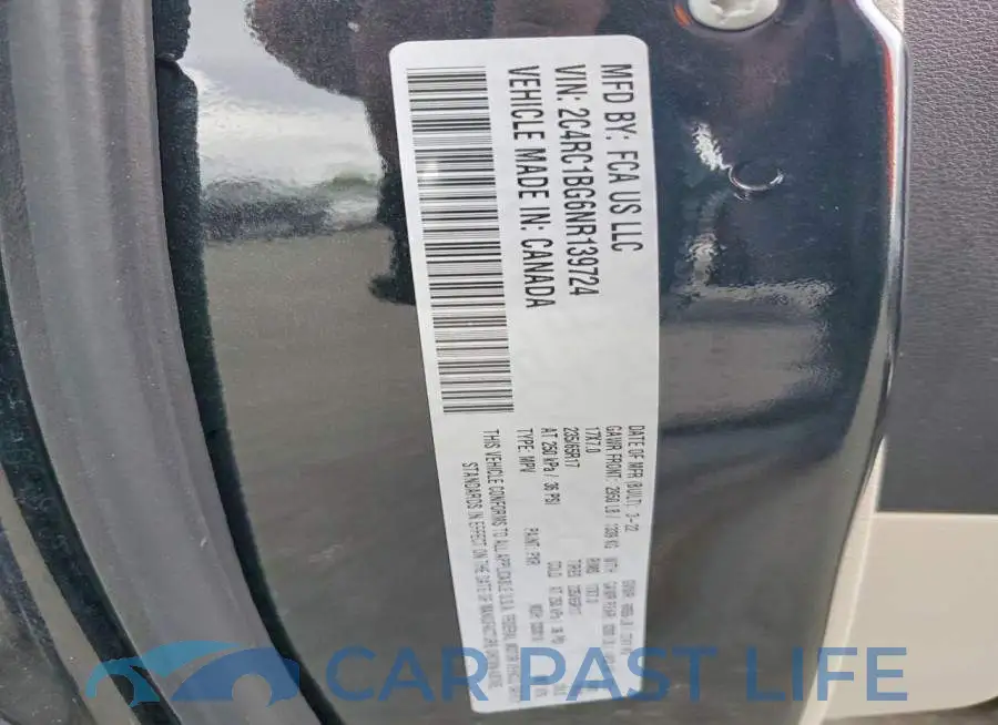 2C4RC1BG6NR139724# 13