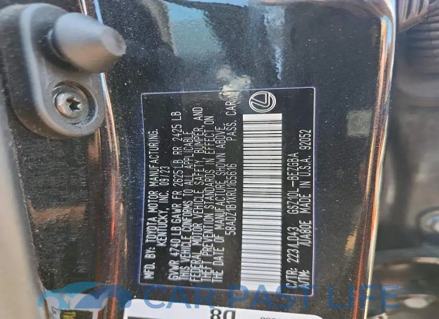 58ADZ1B1XRU165616# 12