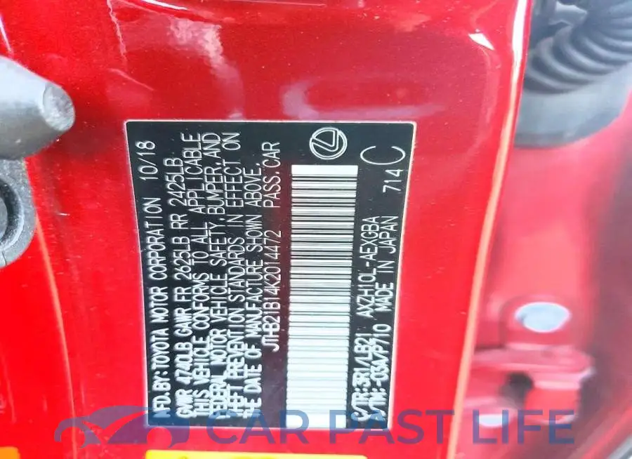 JTHB21B14K2014472# 12