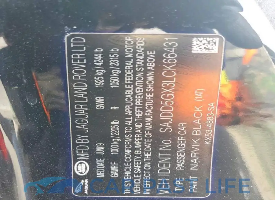 SAJDD5GX3LCK66431# 13