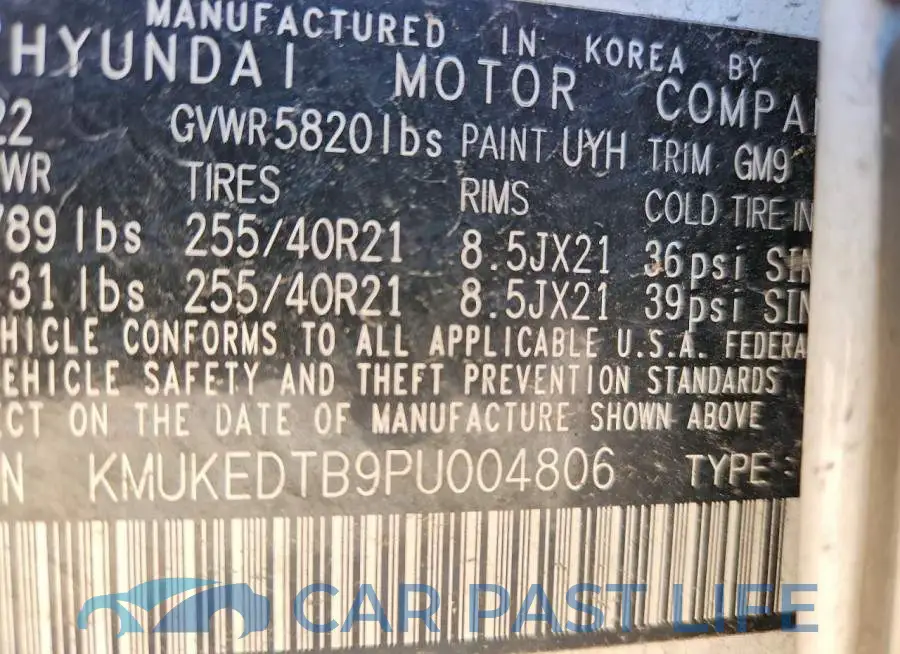 KMUKEDTB9PU004806# 13