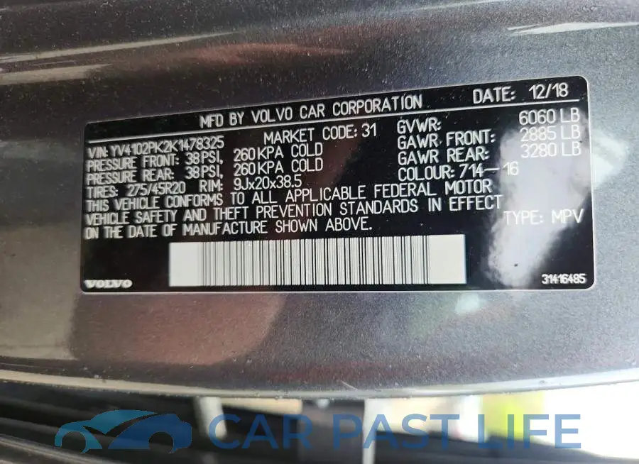 YV4102PK2K1478325# 14